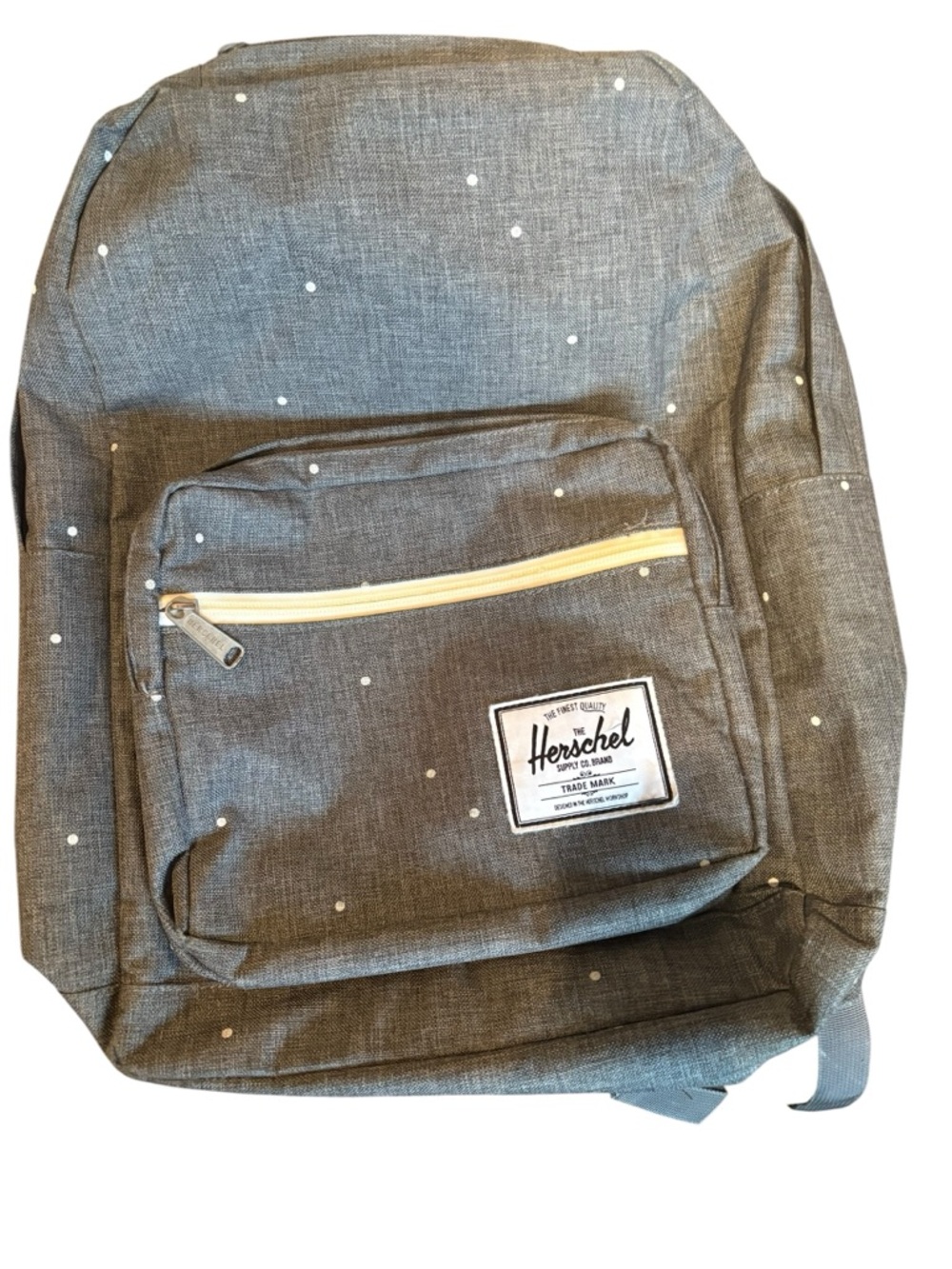 Herschel Supply Co. Grey Dot Backpack with Cream Patch - Picture 2 of 5